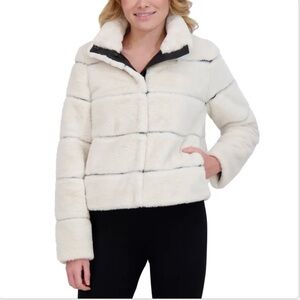 Karl Lagerfeld Faux Fur Coat Size Small